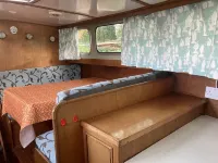 Charming Dutch Steel Cruiser Boat on the River Medway in the Garden of England