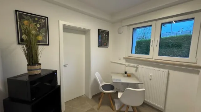 Modern apartment with forest flair and coffee enjoyment