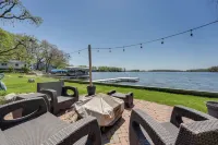 Spacious Delton Home w/ Fire Pit + Lake Views - 3-Star