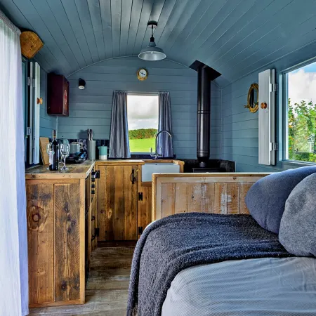 Shepherd's Hut on Llŷn Peninsula by Private Lake