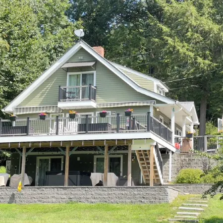 Winter Lakeside Retreat on Locke Lake — Stunning Views & Private Hot Tub
