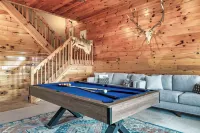 Game Rooms + Views: Spacious Mtn Cabin in Murphy! - parking