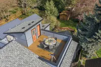 5-BDR w/ Rooftop Views, Covered Deck & Spacious Backyard–Prime Central Location!