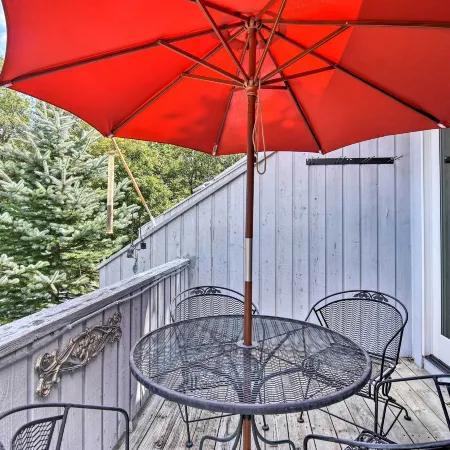 All-Season Base! Unit w/ Balcony in Beech Mountain