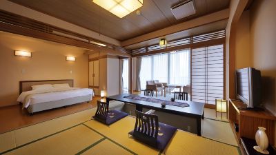 【登山閣】和室12畳＋和洋室クイーンベッド付「美濃」【和洋室】【喫煙】 熱海温泉　さくらや旅館の写真