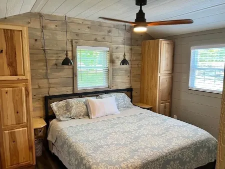 Cabin w/ Views of the Foothills of the Mountains on Lake; Near Waterfalls.