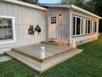 Waterfront home with Star Wars themed bunk room on all sports lake. Hotels in Amber Township