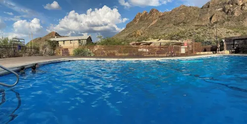Southern Boho inspired Geodesic Dome nestled up next to Big Bend National Park.