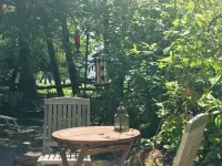 On a 40 acre estate, outdoor soaking tub,  fire pit, hammocks, pet friendly!