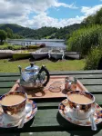 Luxury pine log cabin positioned within the mountains of the Lake District - 2-Star