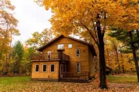 Wooded Private Custom Home Hotels in Bliss Township