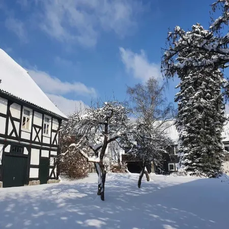 Musikhaus Medebach. This historic house is in the village in Hochsauerland.