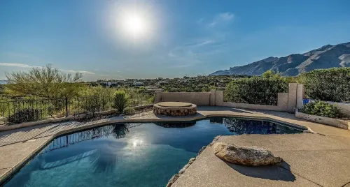 Catalina Foothills private escape with views, pool, and spa