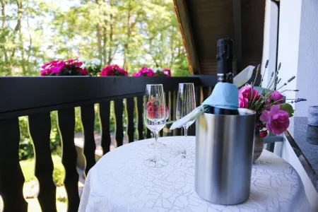 Small and very individual chalet with a special charm right on the lake...