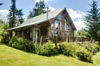 Waterview Log Home on Lopez Adjacent to Spencer Spit