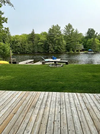 Gali's Waterfront Cottage on Lake Muskoka facing south with western sunset views