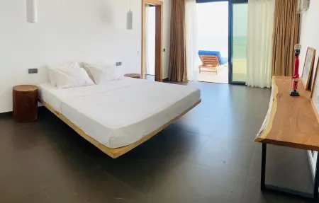 Seaside villa with pool Отели в г. Ngaparou