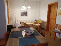 Vacation apartment near the national park and harbor with terrace and parking space