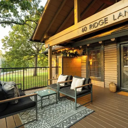 Resort Cabin w/ Firepit, Spacious Deck & Outdoor TV - 2 Miles to SDC
