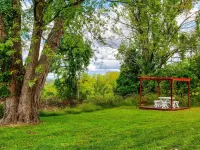 Modern Rustic Retreat w/Private Trails & Stream Hotels in Hamilton Township