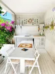 Circeii, apartment with bedroom, living room and exterior with bathtub