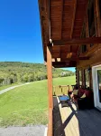Authentic Hemlock Log Cabin 4 Bedroom Ski Chalet On Lake And Next To Ski Slopes