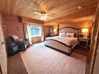 Cozy Cabin Themed Basement