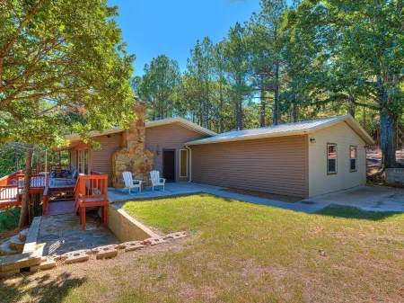 Custom Waterfront Cabin with Private Boat Dock