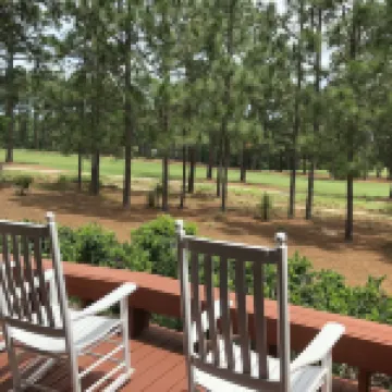 Contemporary Scandinavian styled home on the 7th hole of Pinehurst #1