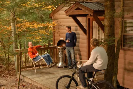 Cozy Romantic Cabin with Hot Tub on Screened Porch