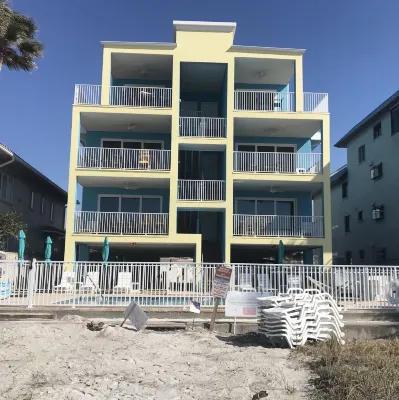 Sunset from your Balcony! Beachfront, 2/2, Heated Pool, UNIT 405, IRB Hotels in Indian Rocks Beach