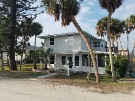 Modern Beach house with a great view, totally updated, private beach.
