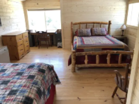 Mountain house overlooking Bear Basin Valley and the Sangre de Cristo Range.