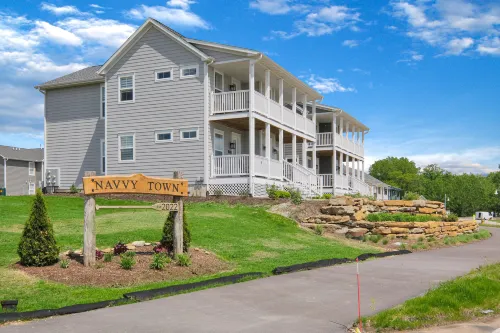 Marina Views and Cozy Deck - Charming Duplex Retreat