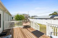 Gulf View Balcony and Cozy Living Area - Charming Beach House Escape Hotels in Port St. Joe