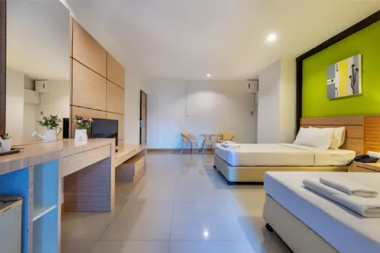 ห้องสแตนดาร์ด เตียงใหญ่หรือเตียงแฝด