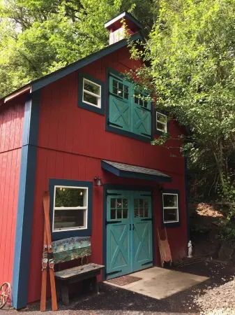 The "Old Barn" in the woods. Peace, Romance, Ahhh
