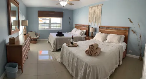 Ground floor condo with private beach.   Pet friendly
