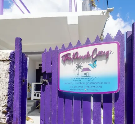 Purple Cottage, Hidden Gem near Hummingbird Beach