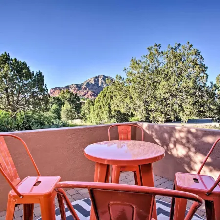 Furnished Patio & Views: West Sedona House!