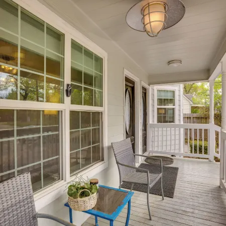 Backyard, Deck & Fire Pit: Conroe Getaway
