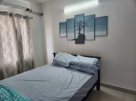 Fully professionally furnished 1200 sqft, 1 bed, 1 bathback- IT SIPCOT/OMR area