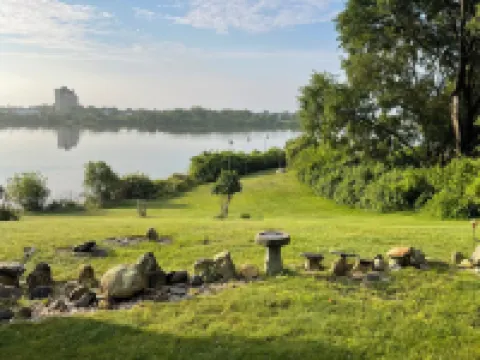 Lakefront two-bed, Approximately 2200 Sq Ft.,two full baths, WiFi and AC