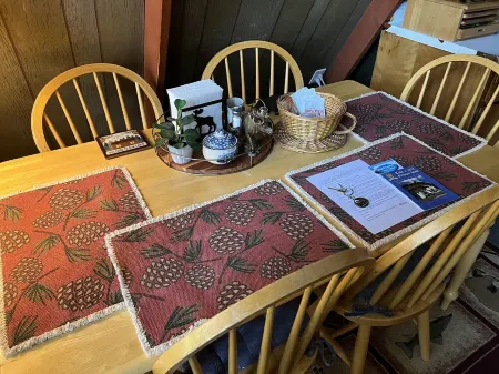 Vintage A-frame Cabin with Private River and Scenic Views