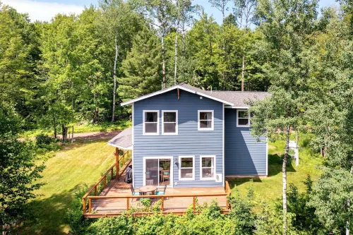 Modern Cabin on a River Bluff