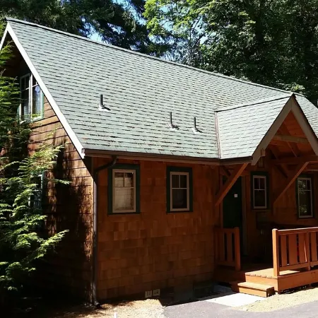 Mckenzie River Cabin #13 at the Log Cabin Inn, screened porch, .5mi Trailhead