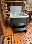 Located in Black Bear Falls Resort cozy cabin for two with new hot tub