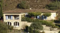 Large Provencal villa with panoramic view very close to Vallon Pont d 'Arc