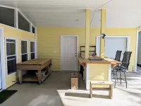 DOCKTAILS CABANA! Lake Front! HUGE outdoor space!
