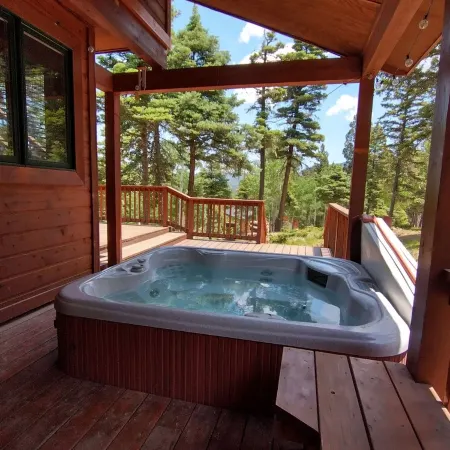 Mountain Cabin with Multi-level Decks, Views, Hot Tub, Family Memories Made Here